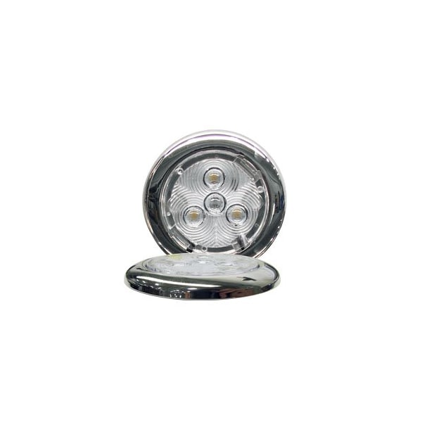 Tecniq Silho-X 2.75" Rnd Wht W/Ss Trim Ring TQ E13-WS00-1 - main